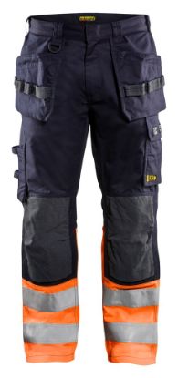 Afbeeldingen van BLÅKLÄDER Werkbroek Multinorm Inherent 1489 marineblauw/High Vis oranje C46