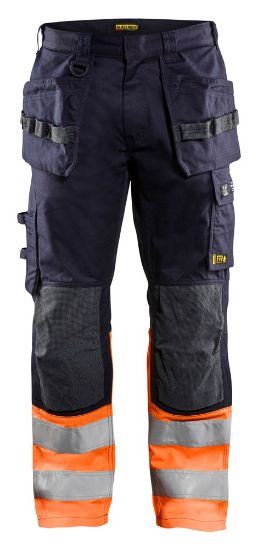 Afbeeldingen van BLÅKLÄDER Werkbroek Multinorm Inherent 1489 marineblauw/High Vis oranje C58