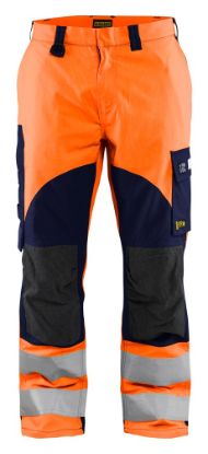 Afbeeldingen van BLÅKLÄDER Werkbroek Multinorm Inherent 1588 High Vis oranje/marineblauw C46
