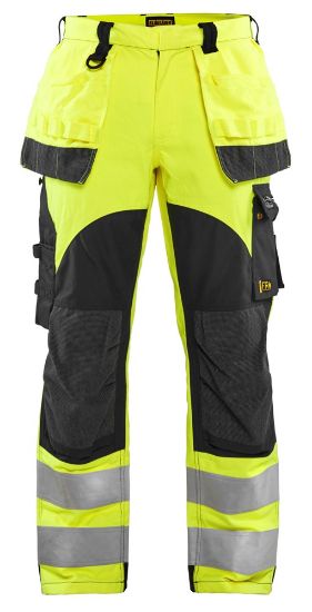 Afbeeldingen van BLÅKLÄDER Werkbroek Multinorm Inherent 1589 High Vis geel/marineblauw C146