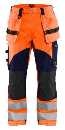 Afbeeldingen van BLÅKLÄDER Werkbroek Multinorm Inherent 1589 High Vis oranje/marineblauw C54