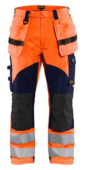Afbeeldingen van BLÅKLÄDER Werkbroek Multinorm Inherent 1589 High Vis oranje/marineblauw C46