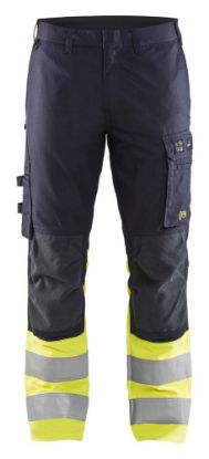 Afbeeldingen van BLÅKLÄDER Werkbroek Multinorm Inherent met stretch 1787 marineblauw/High Vis geel C46