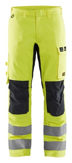 Afbeeldingen van BLÅKLÄDER Werkbroek Multinorm Inherent met stretch 1788 High Vis geel/marineblauw C46