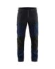 Afbeeldingen van BLÅKLÄDER Werkbroek service met stretch 1456 donker marineblauw/zwart C50