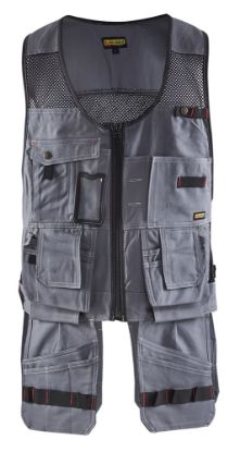 Afbeeldingen van BLÅKLÄDER Werkvest 3100 grijs/zwart XL