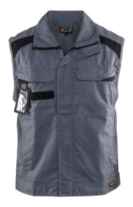 Afbeeldingen van BLÅKLÄDER Werkvest industrie ongevoerd 3164 grijs/zwart 2XL