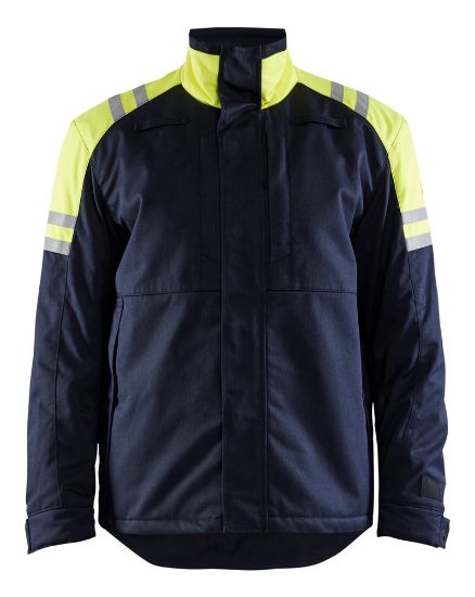 Afbeeldingen van BLÅKLÄDER Winterjas Inherent Steel 4515 marineblauw/High Vis geel XL