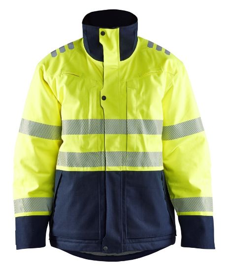 Afbeeldingen van BLÅKLÄDER Winterjas Multinorm 4517 High Vis geel/marineblauw L