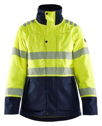 Afbeeldingen van BLÅKLÄDER Winterjas Multinorm dames 4917 High Vis geel/marineblauw 2XL