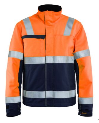 Afbeeldingen van BLÅKLÄDER Winterjas Multinorm Inherent 4069 High Vis oranje/marineblauw XS