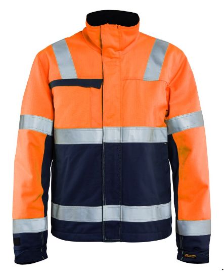 Afbeeldingen van BLÅKLÄDER Winterjas Multinorm Inherent 4069 High Vis oranje/marineblauw XS