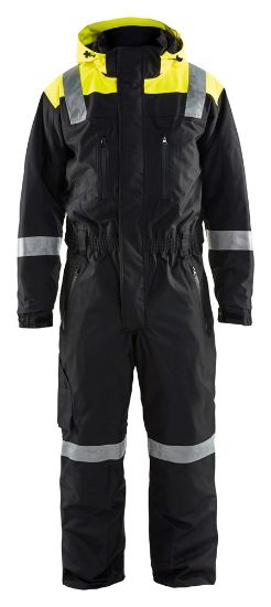 Afbeeldingen van BLÅKLÄDER Winteroverall 6787 zwart/High Vis geel C54