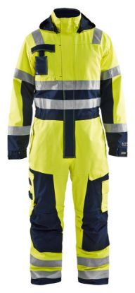Afbeeldingen van BLÅKLÄDER Winteroverall Multinorm 6368 High Vis geel/marineblauw C48