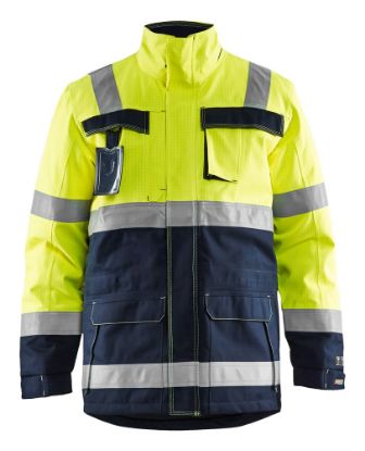 Afbeeldingen van BLÅKLÄDER Winterparka Multinorm 4468 High Vis geel/marineblauw XS