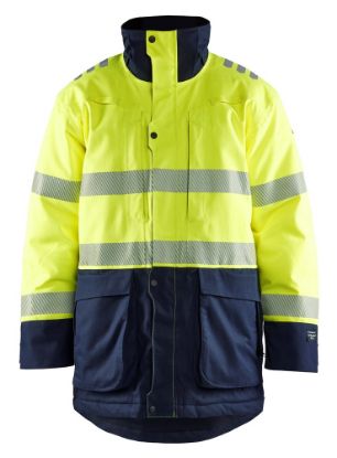 Afbeeldingen van BLÅKLÄDER Winterparka Multinorm 4527 High Vis geel/marineblauw S