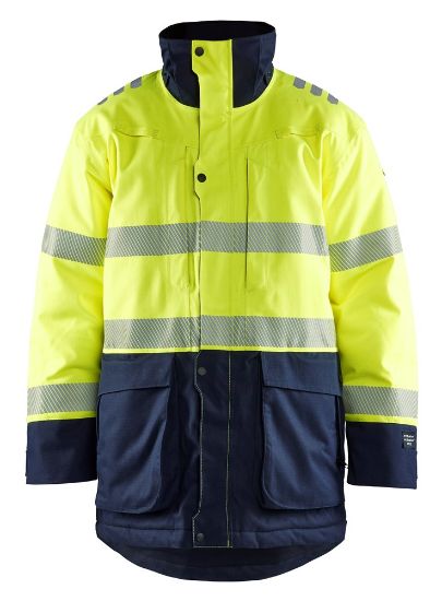 Afbeeldingen van BLÅKLÄDER Winterparka Multinorm 4527 High Vis geel/marineblauw XS