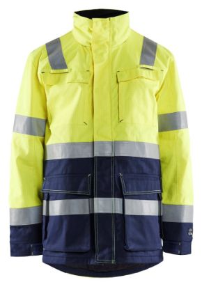 Afbeeldingen van BLÅKLÄDER Winterparka vlamvertragend 4467 High Vis geel/marineblauw 3XL
