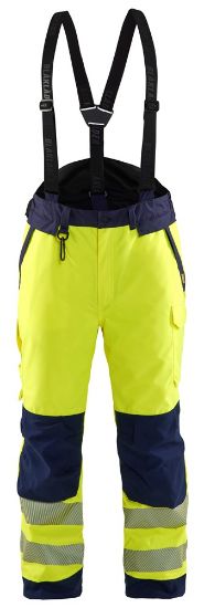 Afbeeldingen van BLÅKLÄDER Winterwerkbroek 1875 High Vis geel/marineblauw XLT