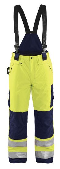 Afbeeldingen van BLÅKLÄDER Winterwerkbroek 1885 High Vis geel/marineblauw D116