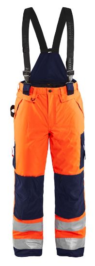 Afbeeldingen van BLÅKLÄDER Winterwerkbroek 1885 High Vis oranje/marineblauw D124