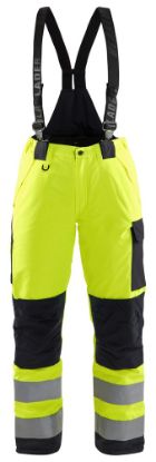Afbeeldingen van BLÅKLÄDER Winterwerkbroek dames 7885 High Vis geel/zwart C50