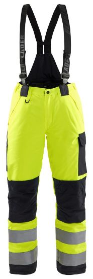 Afbeeldingen van BLÅKLÄDER Winterwerkbroek dames 7885 High Vis geel/zwart C46