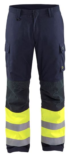 Afbeeldingen van BLÅKLÄDER Winterwerkbroek Multinorm 1869 marineblauw/High Vis geel C46