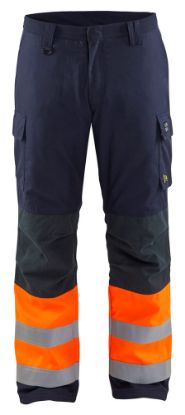 Afbeeldingen van BLÅKLÄDER Winterwerkbroek Multinorm Inherent 1869 marineblauw/High Vis oranje D112