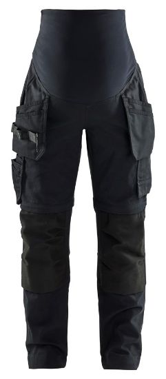 Afbeeldingen van BLÅKLÄDER Zwangerschapsbroek Zip-Off Ambacht 7103 zwart 2XL