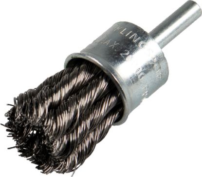 Afbeeldingen van Penseelborstel geknoopt 1-rij 0,35MM gebogen staal 19X6MM