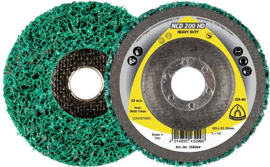 Afbeeldingen van Reinigingschijf NCD200HD aluminiumoxide vlak 125X22,23MM extra grof