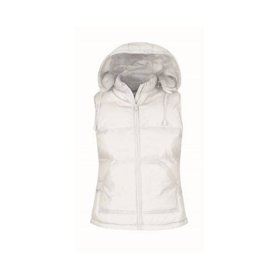 Afbeeldingen van B&C Bodywarmer hooded Zen+ dames 5JW935 wit XS