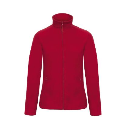 Afbeeldingen van B&C Fleece jas ID.501 dames 5FWI51 rood M