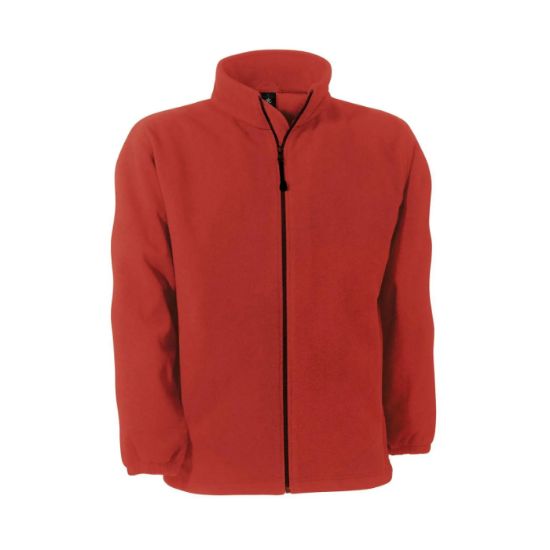 Afbeeldingen van B&C Fleece jas WindProtek 5FU749 rood XL