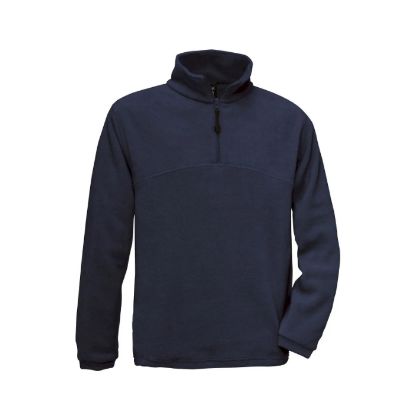 Afbeeldingen van B&C Fleecetrui Highlander+ 5FU704 zip-hals navy XL