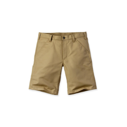 Afbeeldingen van CARHARTT Canvas short rugged stretch 103111 dark khaki W33