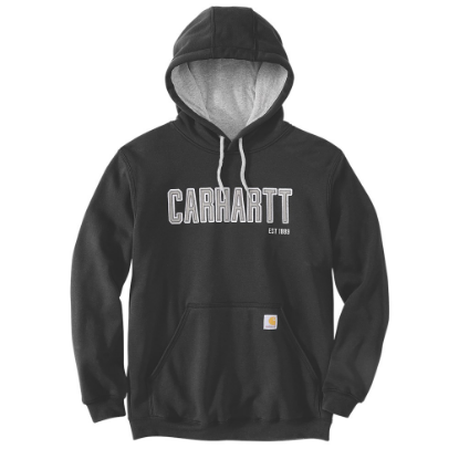 Afbeeldingen van CARHARTT Hoodie en logo heren 105494 zwart 2XL