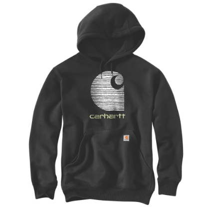 Afbeeldingen van CARHARTT Hoodie grafische print regenbestendig 105431 zwart XL