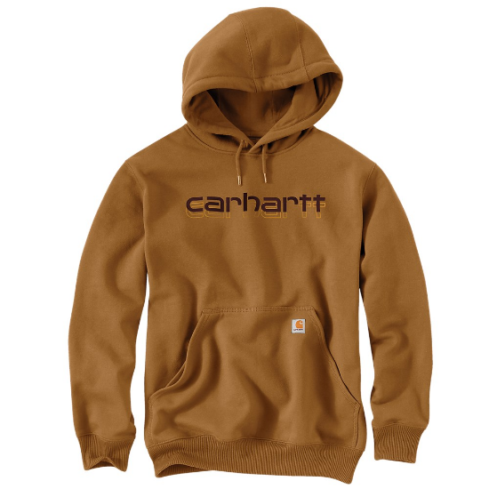 Afbeeldingen van CARHARTT Hoodie grafische print regenbestendig 105679 bruin 2XL