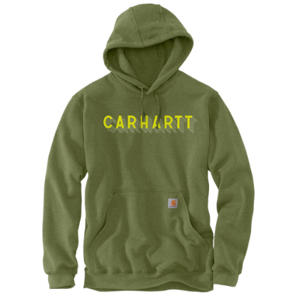 Afbeeldingen van CARHARTT Hoodie grafische print regenbestendig 105944 chive heather XL