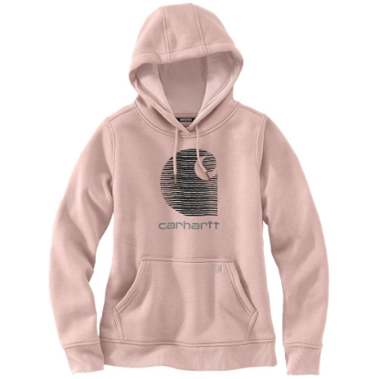 Afbeeldingen van CARHARTT Hoodie grafische print regenbestendig dames 105636 ash rose XL