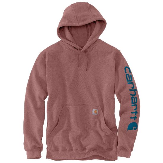Afbeeldingen van CARHARTT Hoodie logo sleeve K288 apple butter heather XL