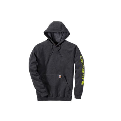 Afbeeldingen van CARHARTT Hoodie logo sleeve K288 carbon heather XS