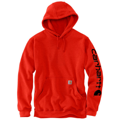 Afbeeldingen van CARHARTT Hoodie logo sleeve K288 currant heather XL