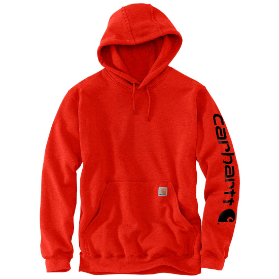 Afbeeldingen van CARHARTT Hoodie logo sleeve K288 currant heather XS