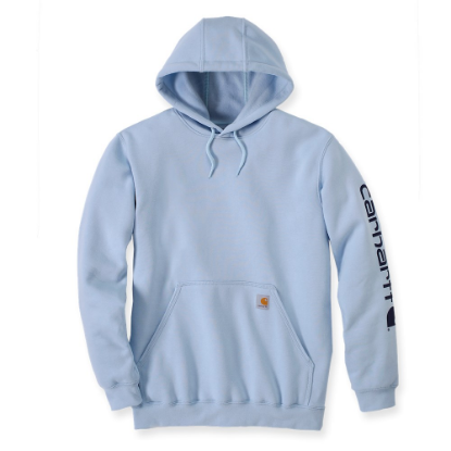 Afbeeldingen van CARHARTT Hoodie logo sleeve K288 moonstone L