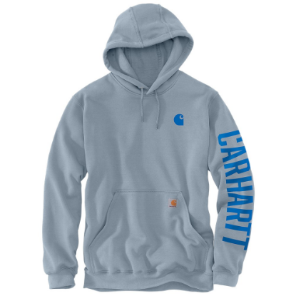 Afbeeldingen van CARHARTT Hoodie logo sleeve regenbestendig 105490 neptune M