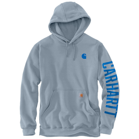 Afbeeldingen van CARHARTT Hoodie logo sleeve regenbestendig 105490 neptune L