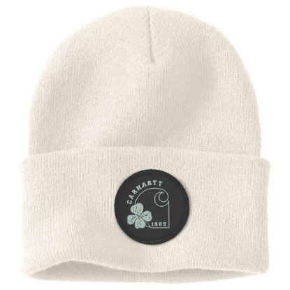 Afbeeldingen van CARHARTT Muts knit shamrock 105690 winter white onesize